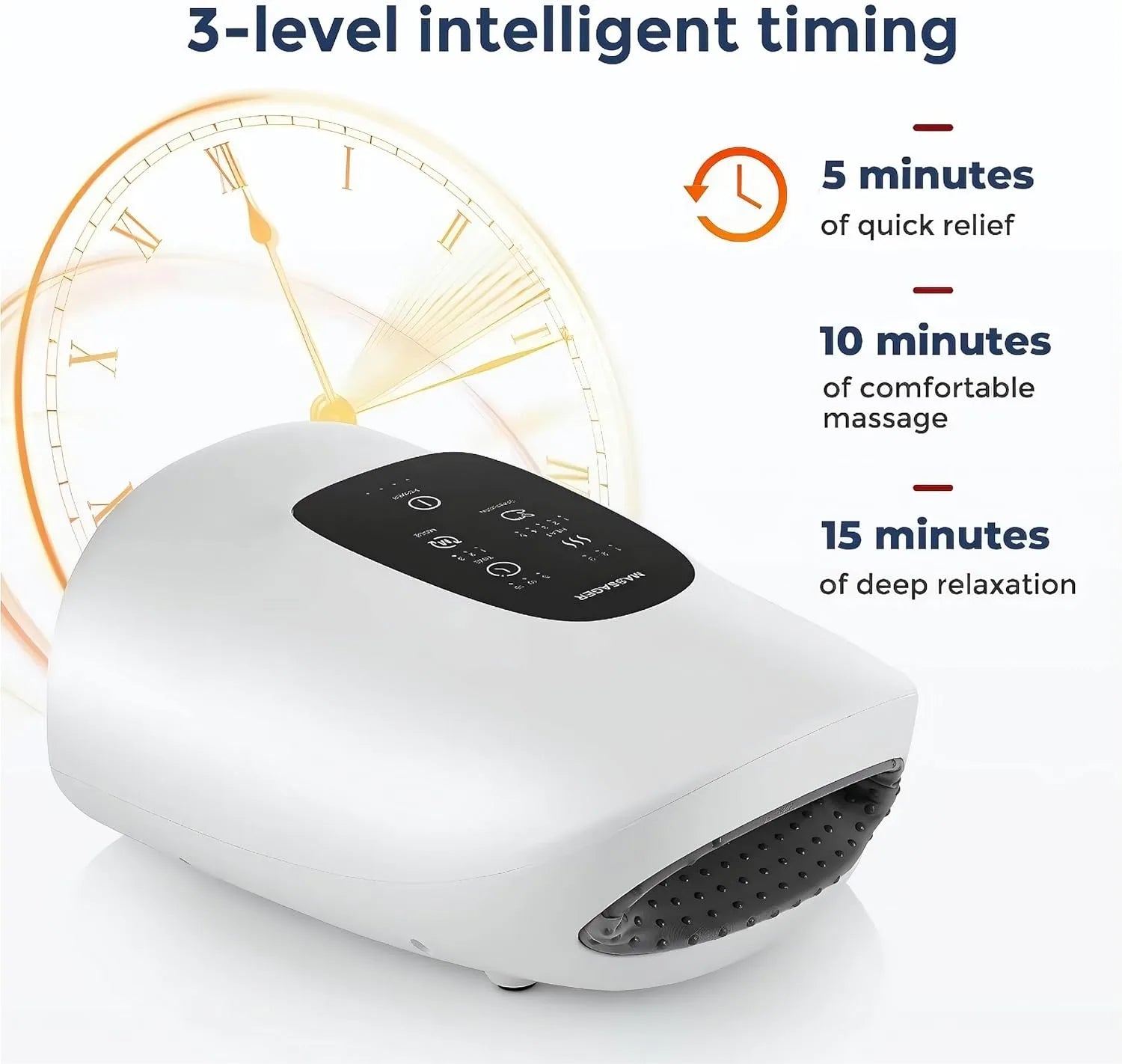 Wireless 3 Modes Airbag Hot Compress Hand Massager Air Compression Vibration Massage of Finger Palm