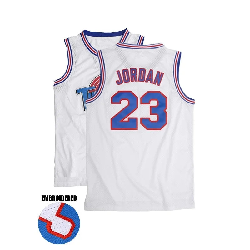 Men's Michael Jordan (#23) Tune Squad Basketball Jersey from Space Movie from 1996