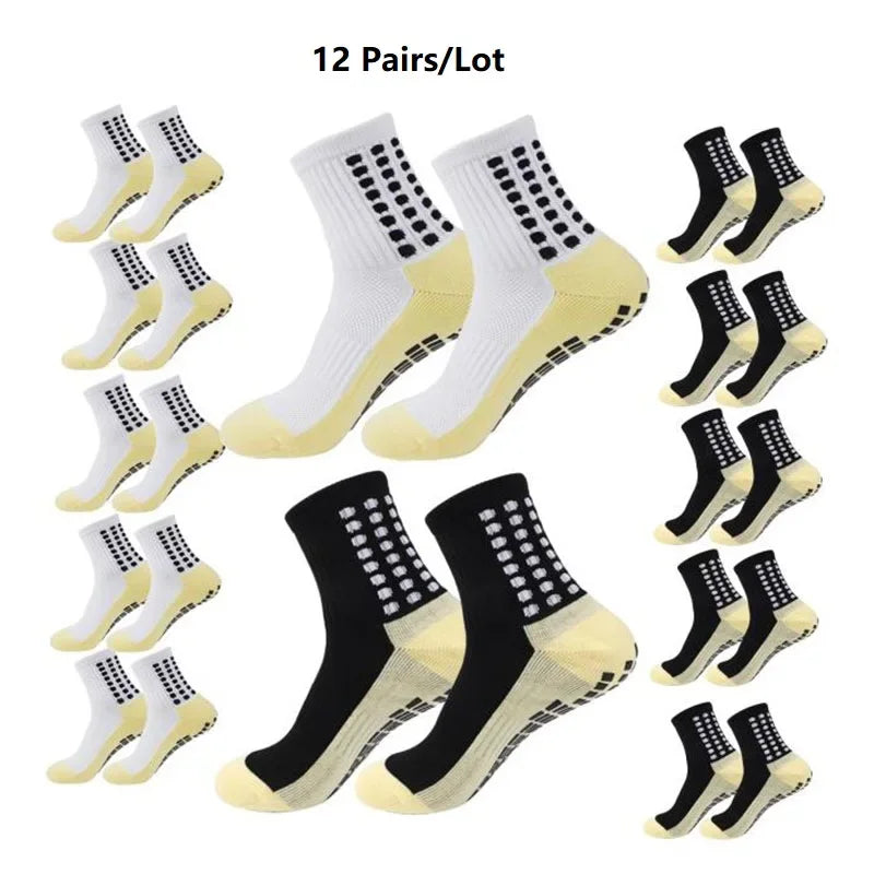 Grip Soccer Socks Anti Slip Non Slip Men's Athletic Socks for Football Basketball Sports, 1/10/12/20 Pair 2025 from China