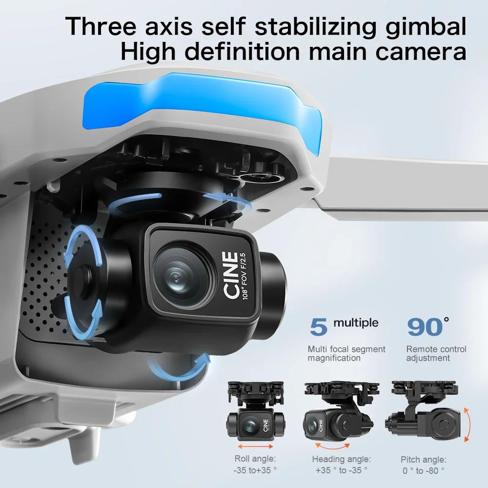 Lenovo S-X1 Professional GPS Drone 8K HD 3 Axis Gimbal Camera 5G WIFI FPV Brushless Obstacle Avoidance RC Quadcopter Drone from China