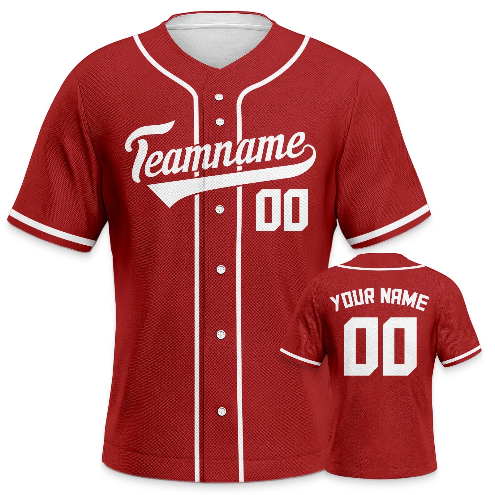 Custom Baseball Jersey for Youth Plain Personalized Baseball Uniform with Printed Team Name, Your Name and Number