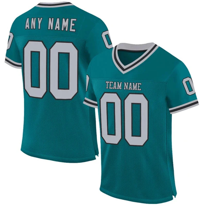 Jersey with Custom Team Name Your Name and Number Classic Color V-neck Short Sleeve