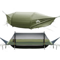 Flat Lay Hammock Tent with Mosquito Net and Waterproof Rainfly