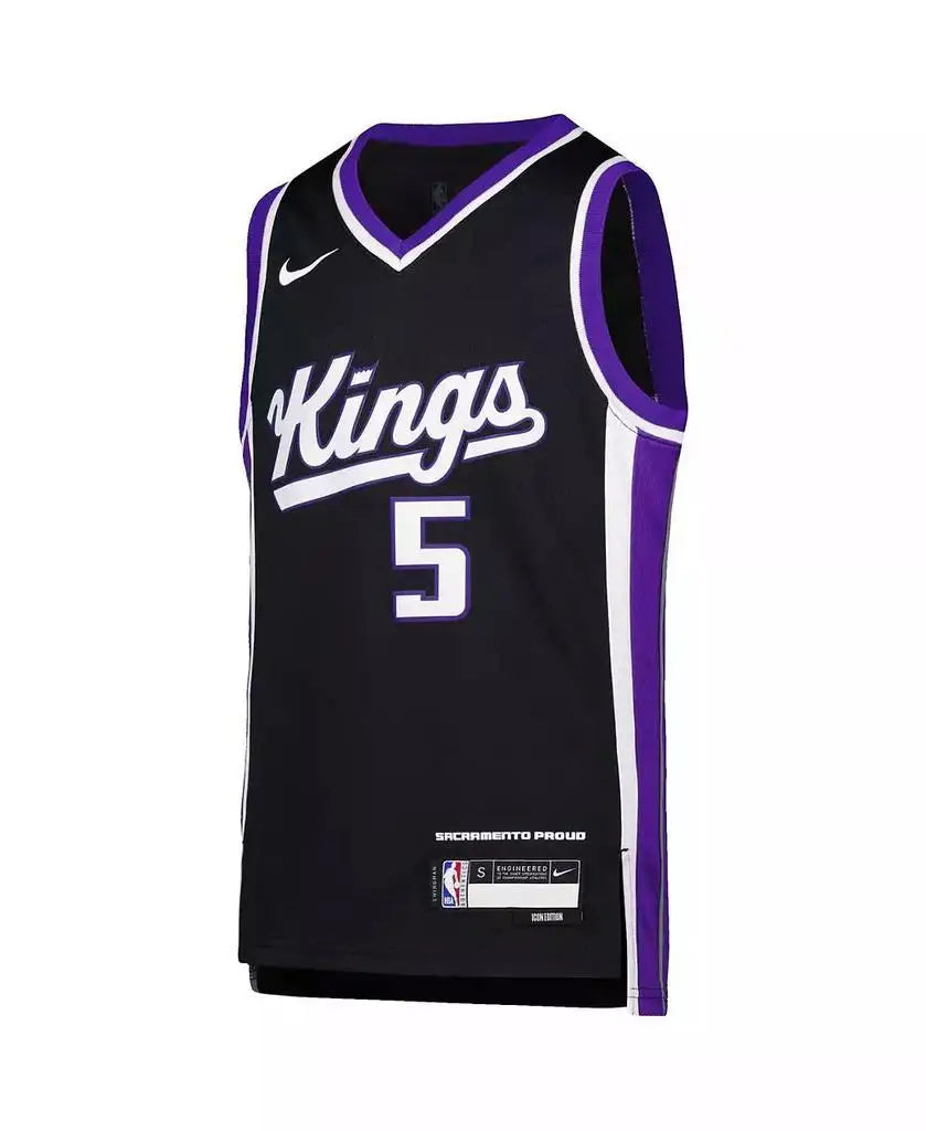 Nike | Boys De'Aaron Fox Purple Sacramento Kings Jersey
