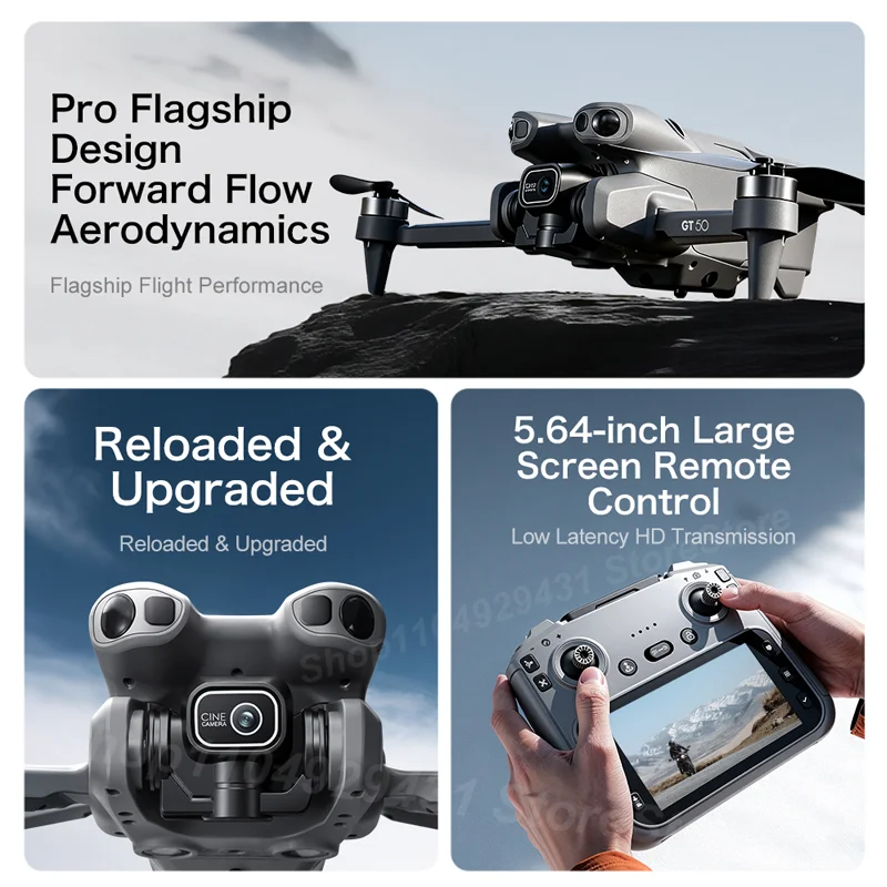 Drone with 8K HD Dual Cameras WiFi GPS 20mins Flight Aerial Photography