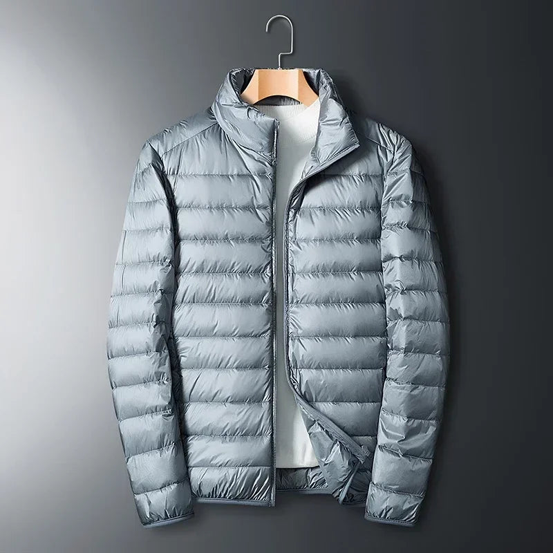 Men's New Waterproof Ultra Light White Duck Down Jacket