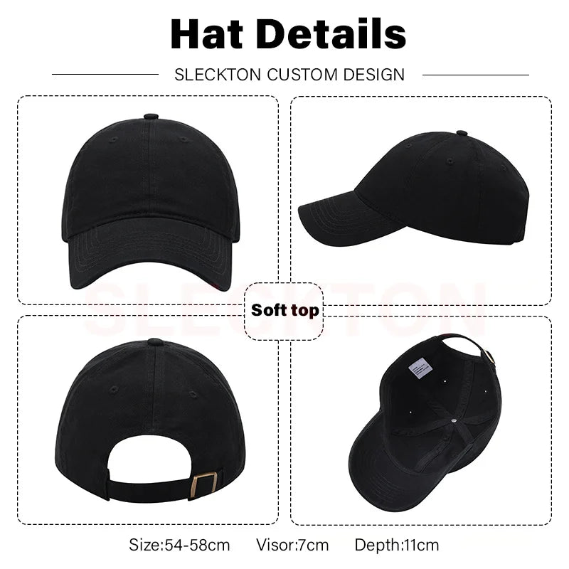 Custom Baseball Cap with Letter Embroidery for Women and Men