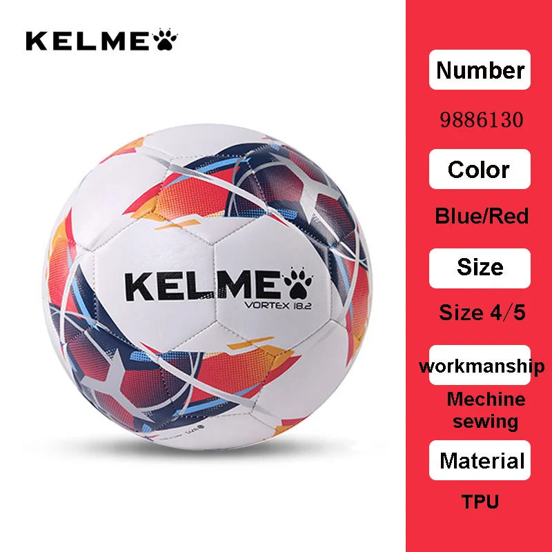 KELME Professional Soccer Ball TPU Size 3 Size 4 Size 5 Red Green Goal Team Match Training Balls Machine Sewing 9886130 from China