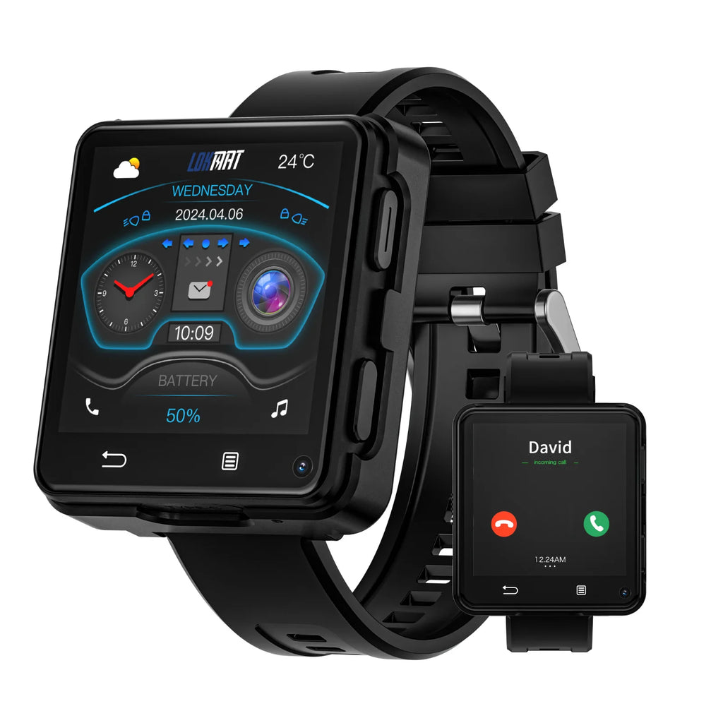 Dual Camera Android 11 Smart Watch Phone with Wifi Videos Calls