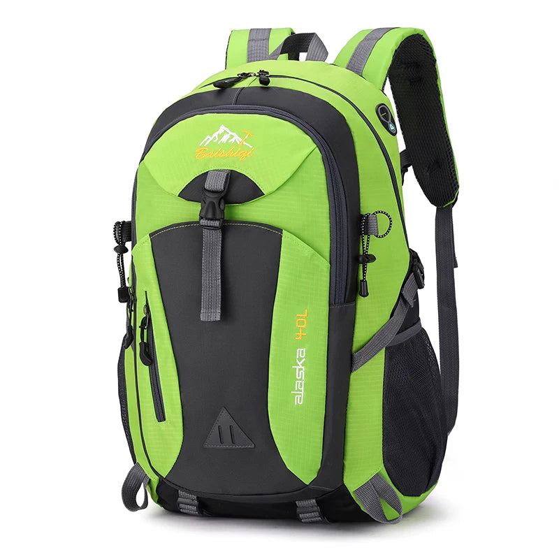 Nylon Waterproof Hiking Camping Mountaineering Travel Backpack for Men and Women