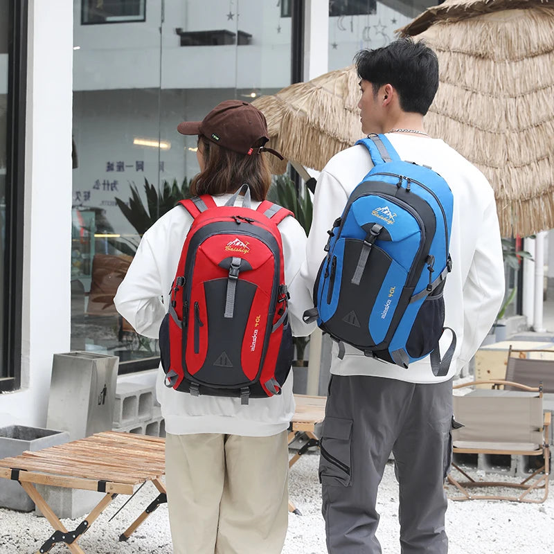 Nylon Waterproof Hiking Camping Mountaineering Travel Backpack for Men and Women