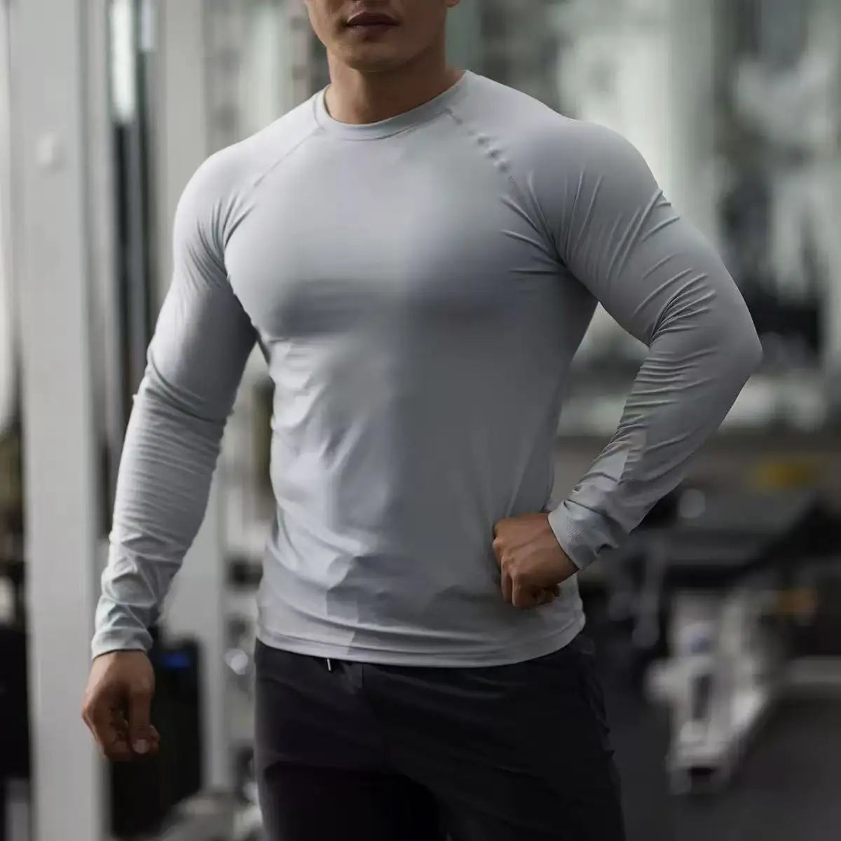 Men Long Sleeve Compression Fitness Tight Quick Dry T-Shirt