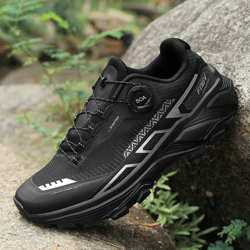 Men's Running Shoes 2025 New Breathe Mesh Outdoor Off Road Hiking Shoes Cushioning from China