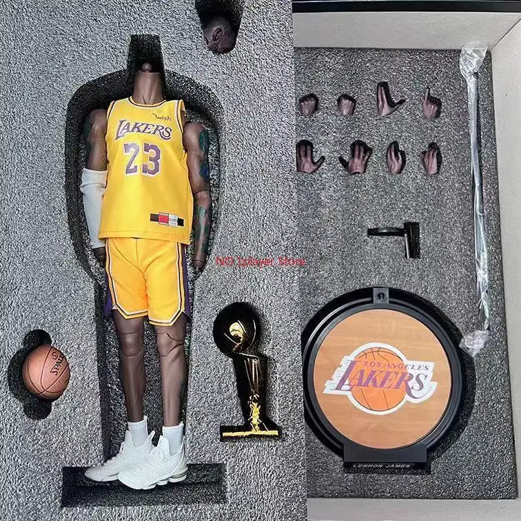 NBA Basketball Superstar LeBron James Lakers Jersey No. 23 Doll