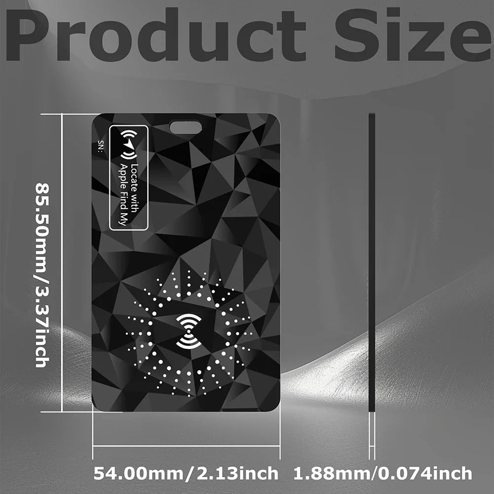 Waterproof Anti-loss Wireless Charging Tracking Card For Apple Find My
