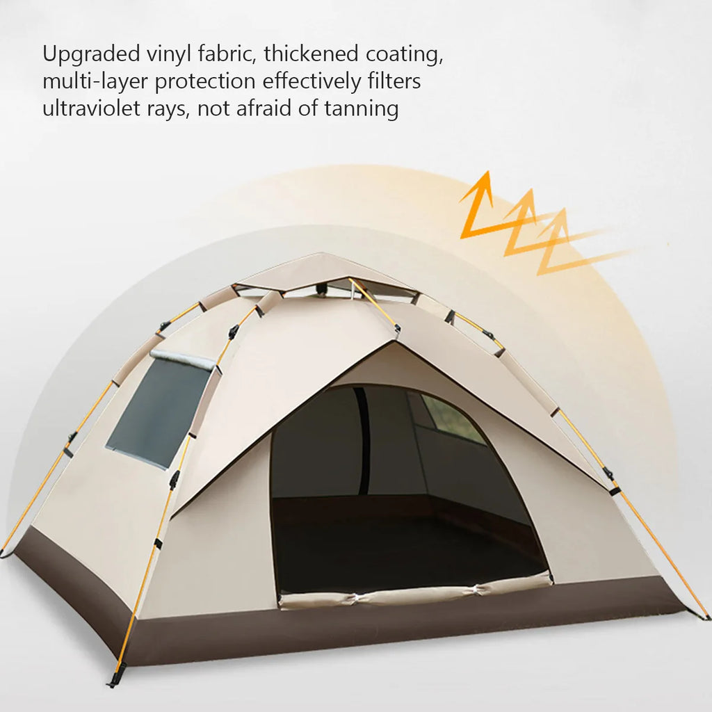 2-4 Person Waterproof Sunscreen Outdoor Folding Tent Quick Automatic Opening
