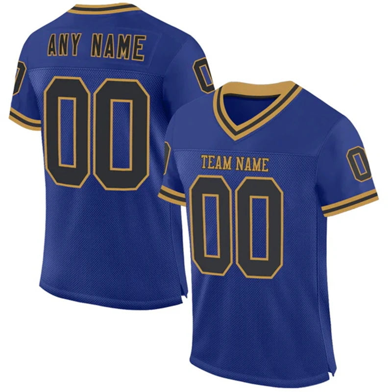 Jersey with Custom Team Name Your Name and Number Classic Color V-neck Short Sleeve