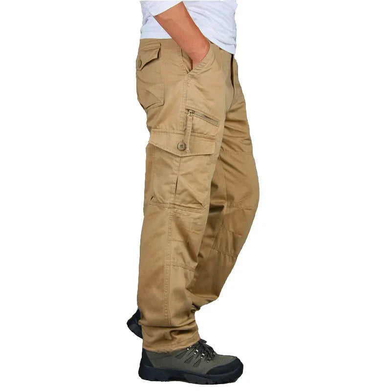 Cargo Pants Man Cotton Reinforced Utility Military Outdoors Man Work Trousers Long Tactical Pants for Men Fashion Casual Pants from China