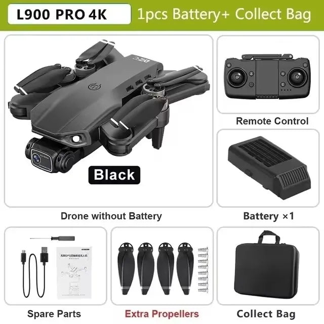 L900 Pro MAX Professional Drone With 4K Camera WIFI 360 Obstacle Avoidance Optical Flow FPV Brushless Motor Quadcopter RC Dron
