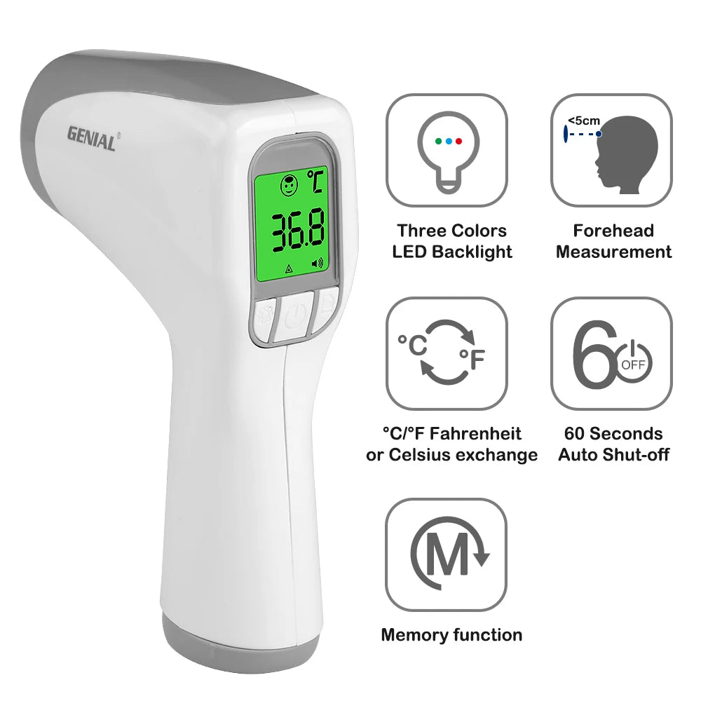 Medical No-Touch Thermometer for Adults and Kids, 1-Second Fast Reading