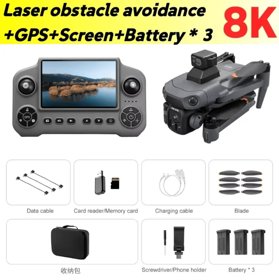 Lenovo V918 Max GPS Drone 4K 8K Professional HD Camera Photography Brushless Foldable Quadcopter Laser Obstacle Avoidance Drone from China