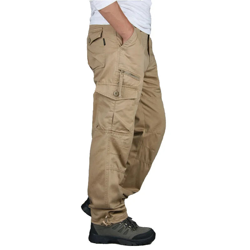 Cargo Pants Man Cotton Reinforced Utility Military Outdoors Man Work Trousers Long Tactical Pants for Men Fashion Casual Pants from China
