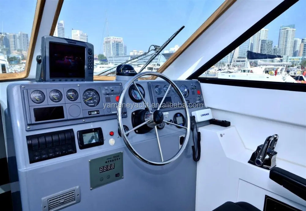Big Fiberglass Fishing Boat With  Engine