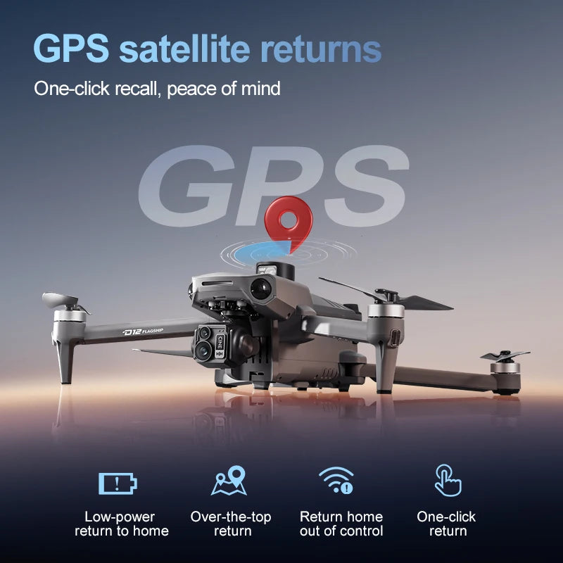 Drone With 8K HD Camera, GPS 360° Obstacle Avoidance
