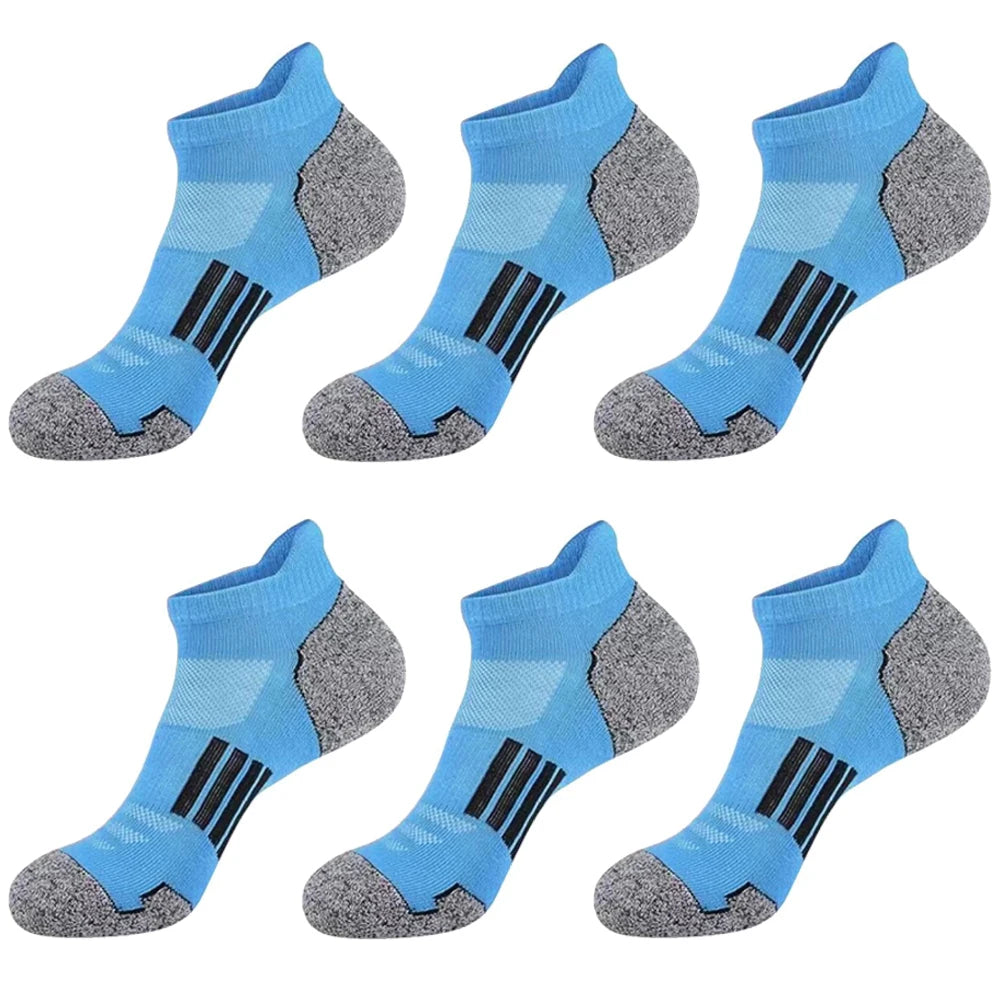 6/12 Pairs Mesh Sweat Absorbing and Breathable Thin Men's Sports Socks Casual Comfortable Non Slip Wear-resistant Men's Socks from China
