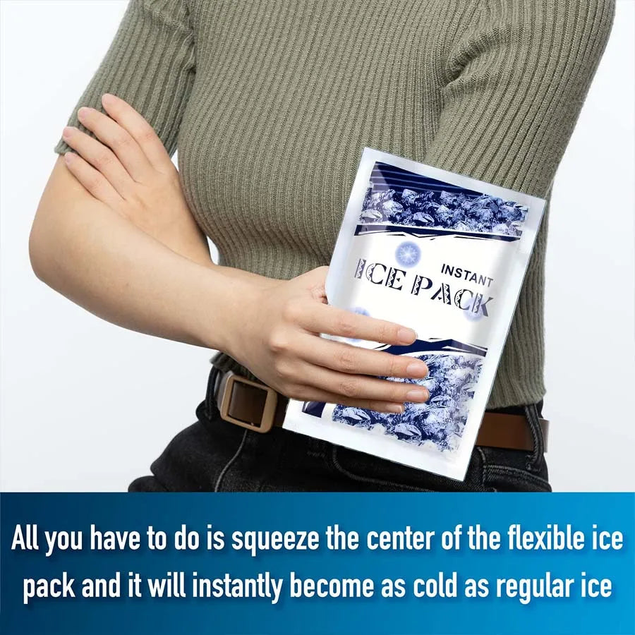Instant Cold Pack Disposable Ice Packs for Injuries Swelling Inflammation Perfect for First aid Kit (from China)
