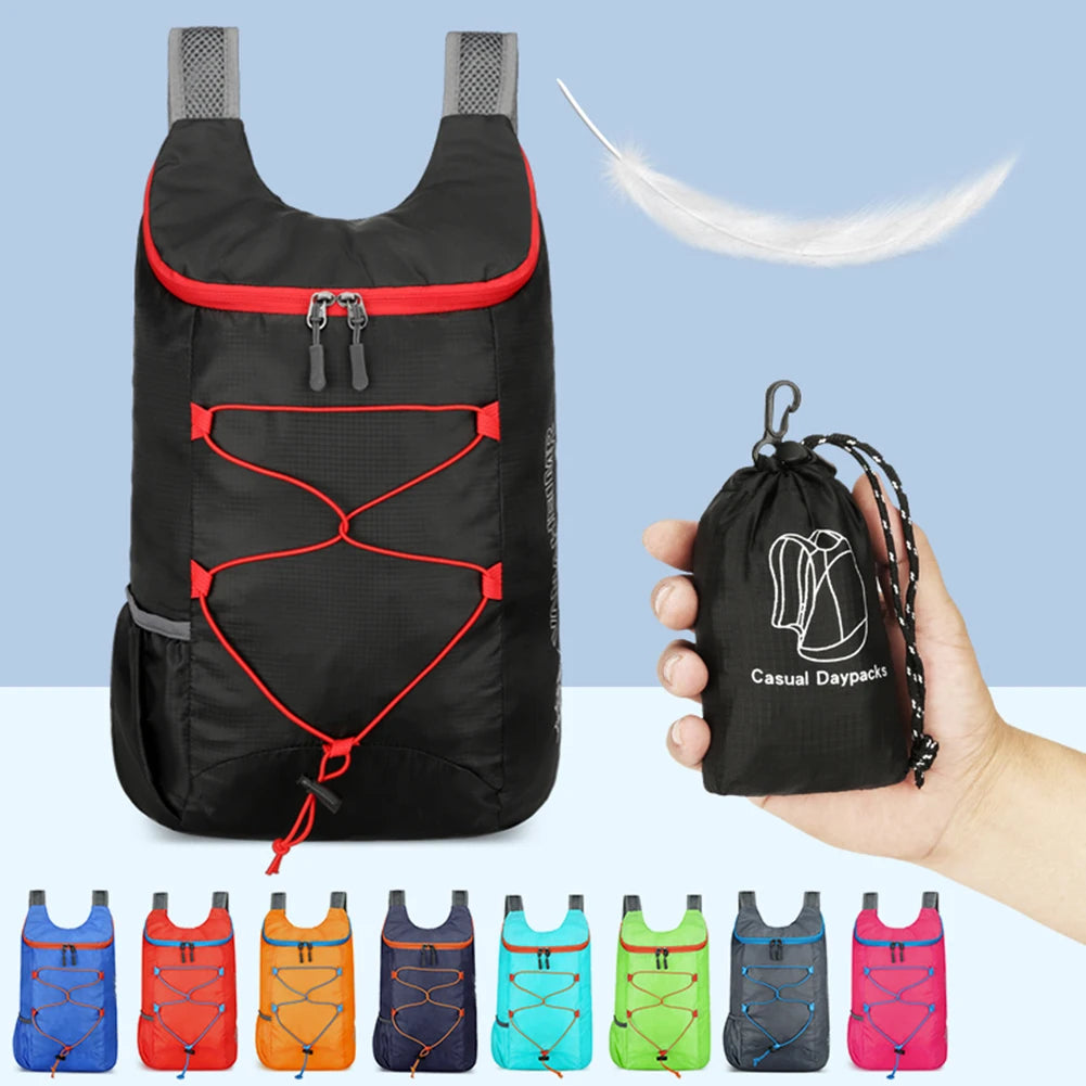 Multifunctional Outdoor Folding High Density Lightweight Waterproof Nylon Fabric Daypack for Male Female