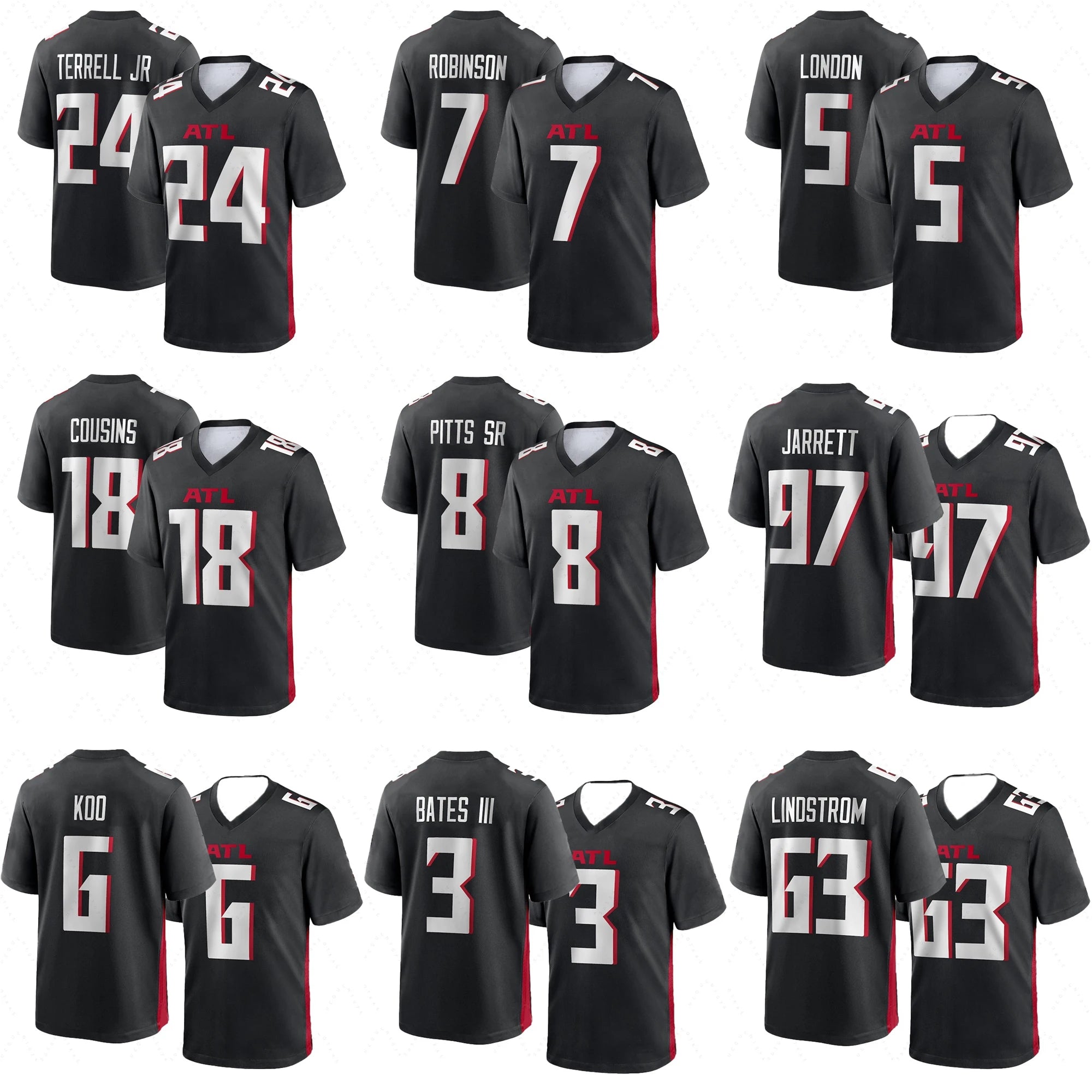Kids 2026 Atlanta Falcon (Star Players) American Football Jersey