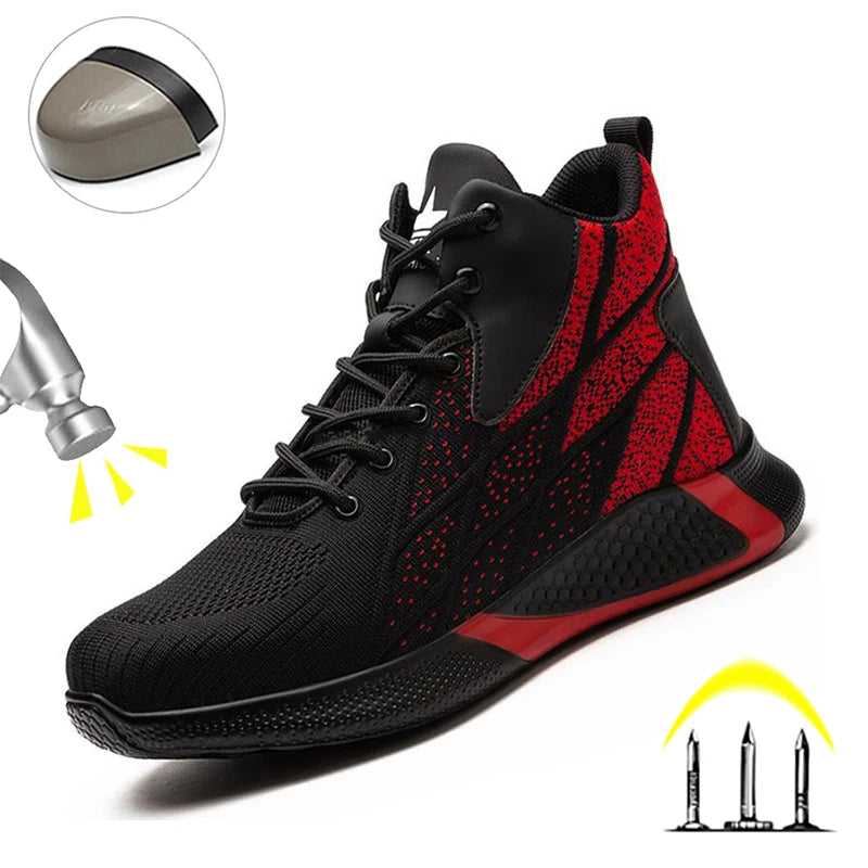 High top Steel Toe Safety Shoes for Men and Women