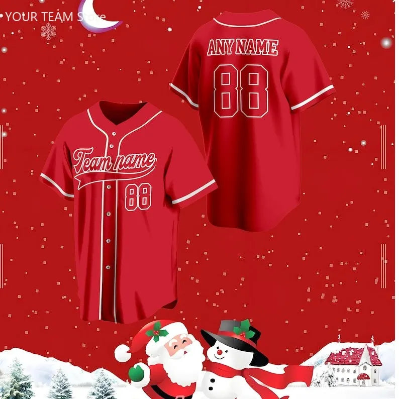 Custom Baseball Jersey Personalized Embroidered Name, Number and Team