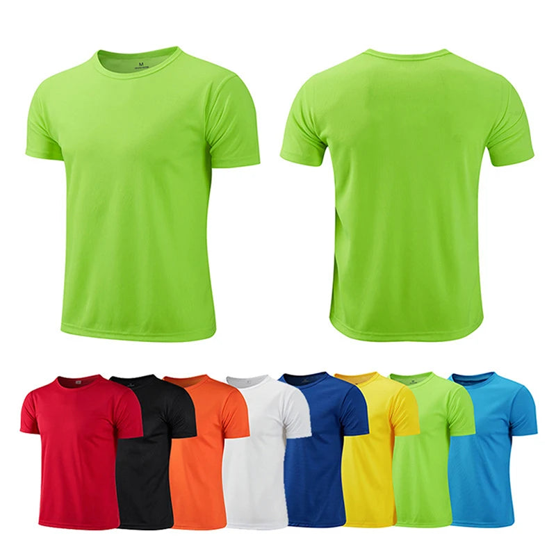 Men's Breathable Multicolor Quick Dry Short Sleeve Sport T-Shirt