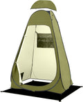 Pop Up Shower Tent, Portable Privacy Camping Changing Shelter with Rain Cover & Windows, UPF 50+ Waterproof