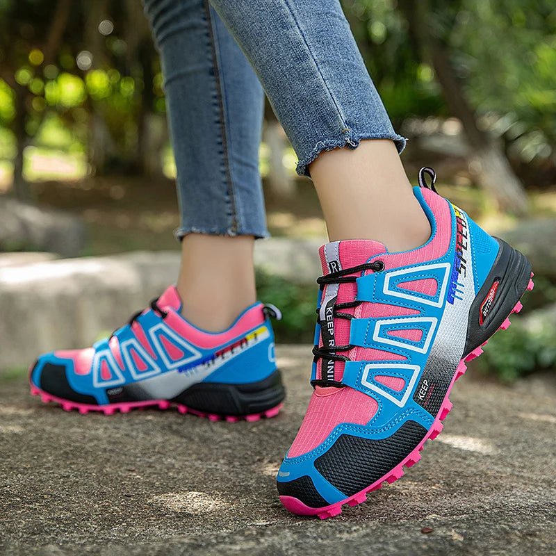 Women's Waterproof Hiking Shoes Outdoor Sports Shoes Women's Walking Travel Sports Shoes Bicycle Sports Shoes from China