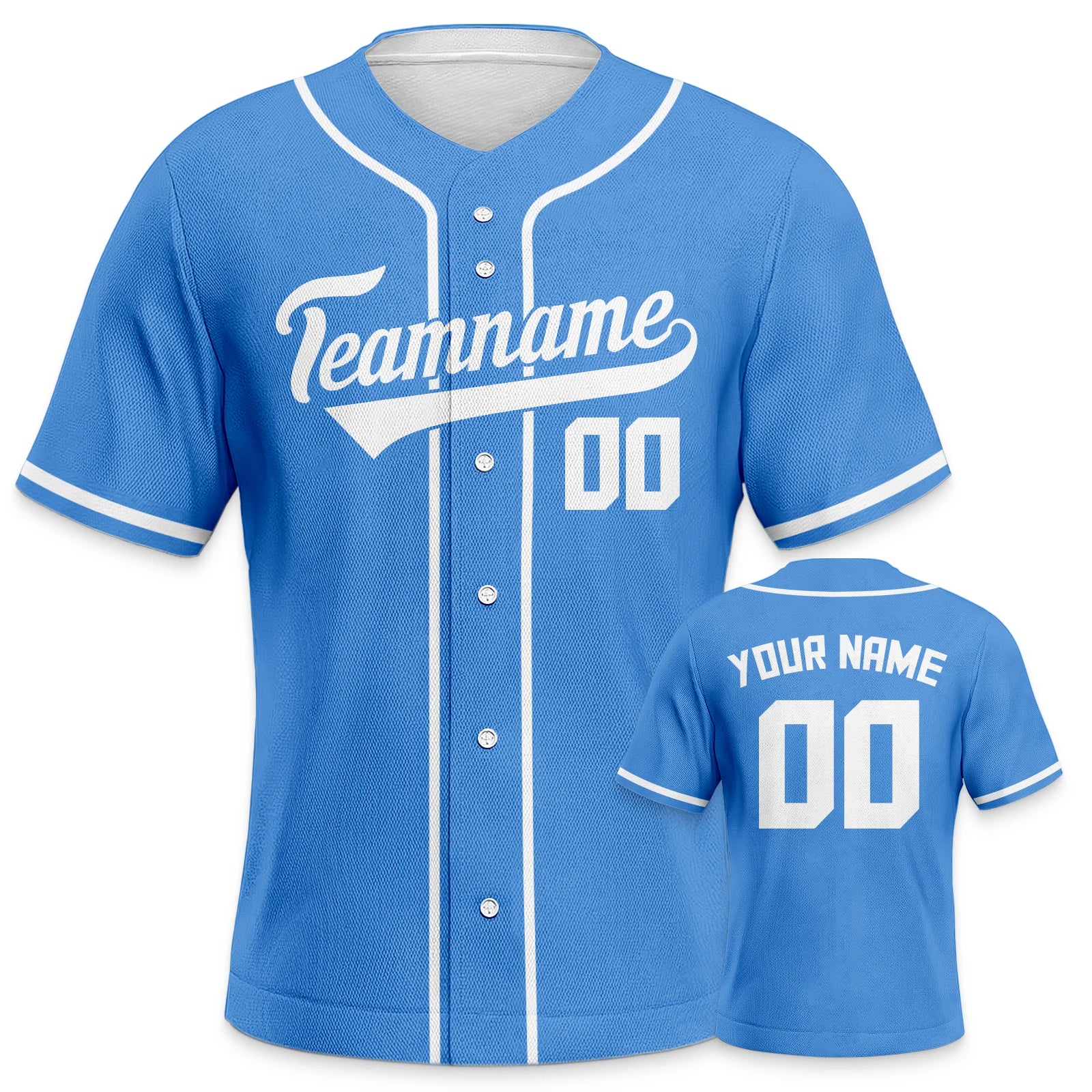 Custom Baseball Jersey for Youth Plain Personalized Baseball Uniform with Printed Team Name, Your Name and Number