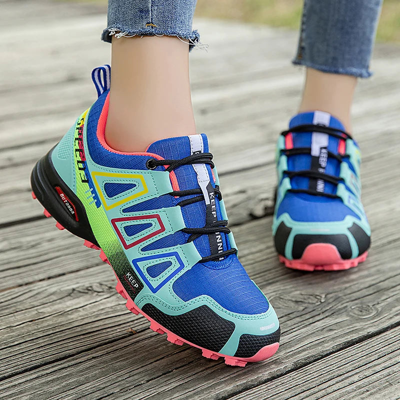 Women's Waterproof Hiking Shoes Outdoor Sports Shoes Women's Walking Travel Sports Shoes Bicycle Sports Shoes from China