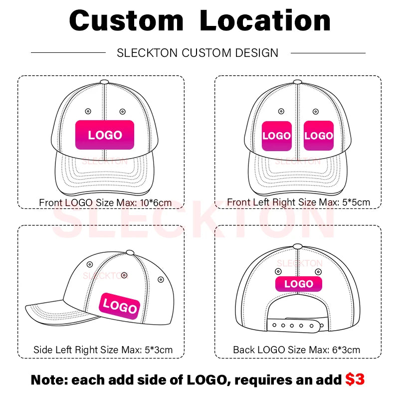 Custom Baseball Cap with Letter Embroidery for Women and Men