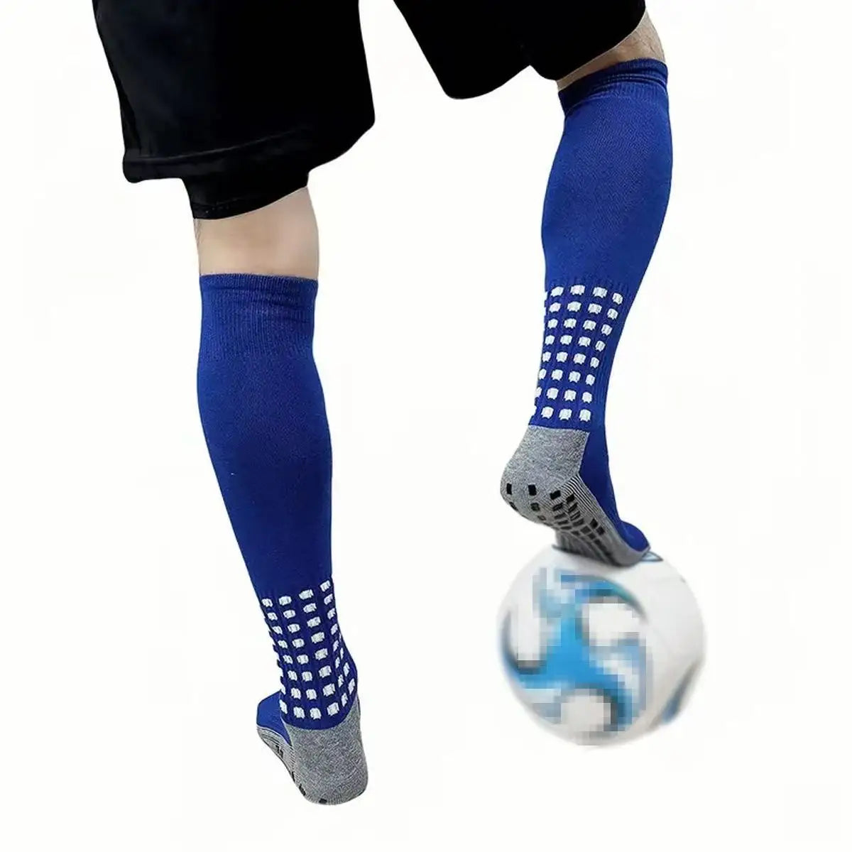 1 Pair Men's Soccer Socks Anti Slip Knee Socks Non Slip Grip Pads for Football Basketball Sports Grip Socks from China