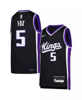 Nike | Boys De'Aaron Fox Purple Sacramento Kings Jersey