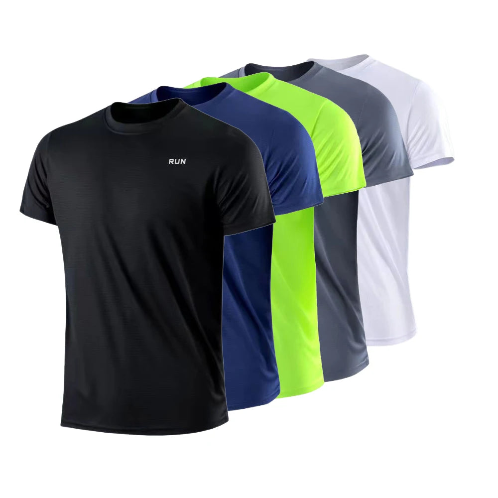 Men's Quick Dry Short Sleeve Round Neck Lightweight T-Shirt