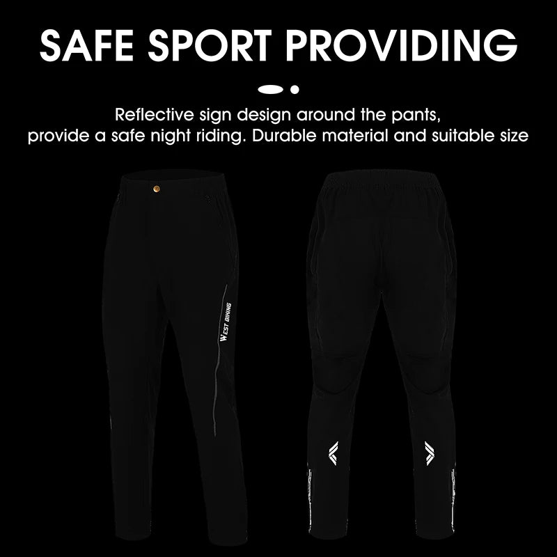 Men Quick Dry Reflective Striped Jogger Running Pants