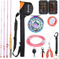 Ultra Light Portable Fly Fishing Rod and Reel Combo with Powerful Reel and Complete Accessories Ideal for Beginners and Outdoor