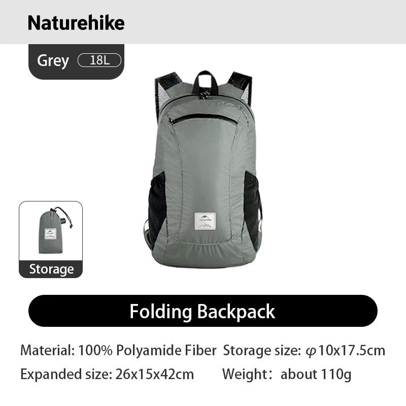 Ultra Lightweight 18L Portable Waterproof Nylon Outdoor Backpack