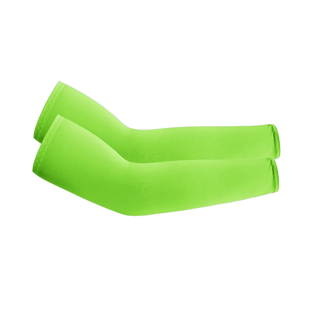 2Pcs Unisex Cooling Arm Sleeves with UV Sun Protection