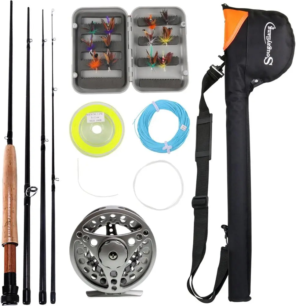 Fly Fishing Rod with Reel Combo Kit for Advanced Anglers Lightweight