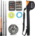 Fly Fishing Rod with Reel Combo Kit for Advanced Anglers Lightweight