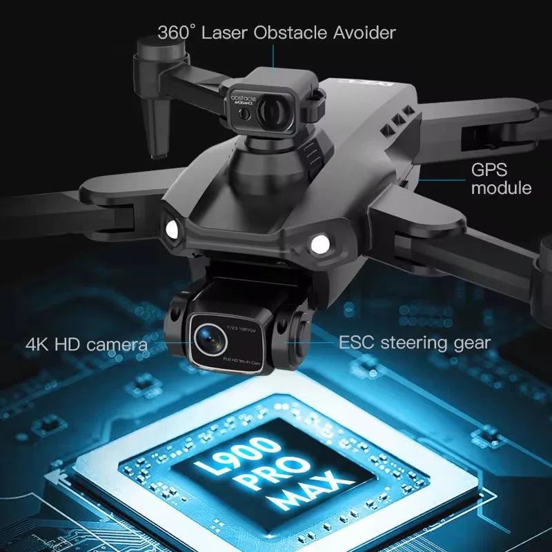L900 Pro MAX Professional Drone With 4K Camera WIFI 360 Obstacle Avoidance Optical Flow FPV Brushless Motor Quadcopter RC Dron